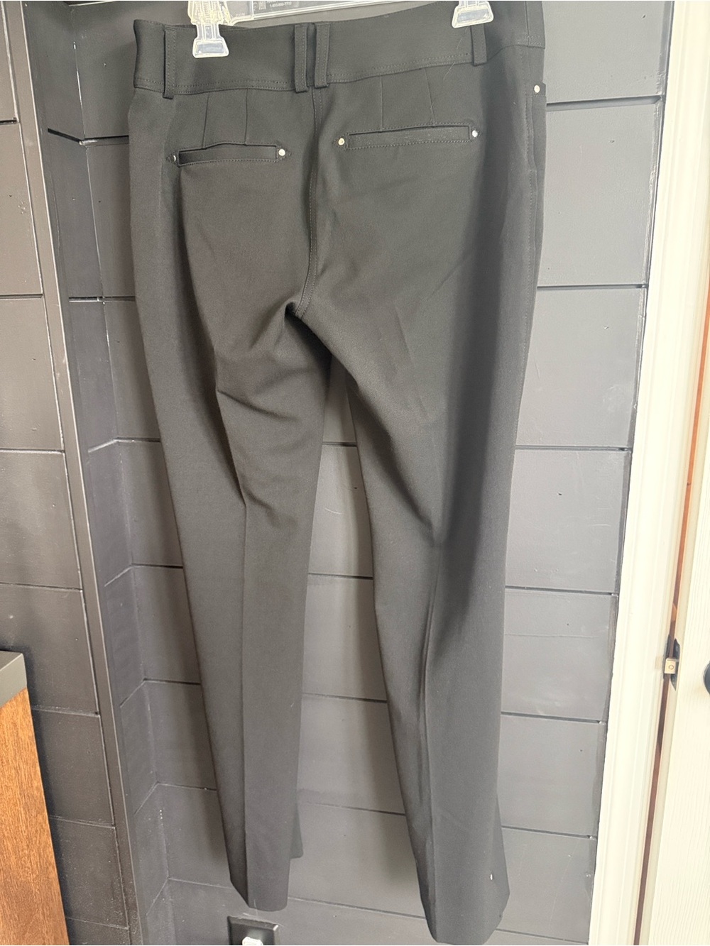 White House Black Market Black Straight Leg Pants - Picture 5 of 9
